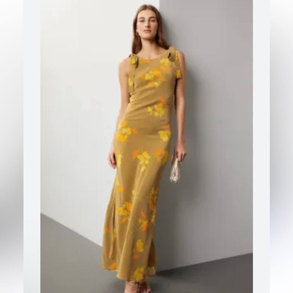 Soleil Soleil Silk Maxi Dress